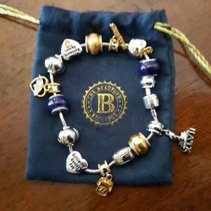 Bradford Exchange Ravens Charm Bracelet